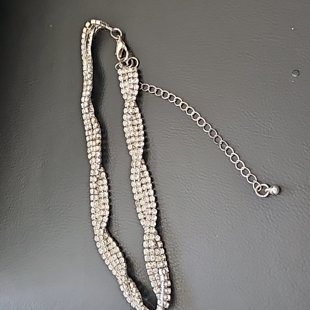 Rhinestone choker